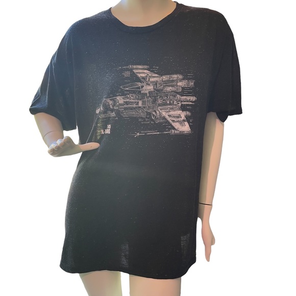 Star Wars T-65 X-Wing Fighter Graphic T-Shirt Size XL - Picture 1 of 8